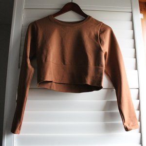 Aerie OFFLINE Sidewalk Seamless Long Sleeve Cropped T-Shirt